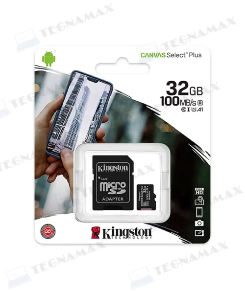Memoria Micro SD Kingston 32GB Clase 10 con Adaptador
