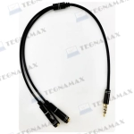 CABLE EN Y 3.5 TRIPOLAR A 2 JACK 3.5