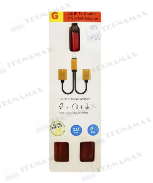 ADAPTADOR LIGTNING DOS SALIDAS