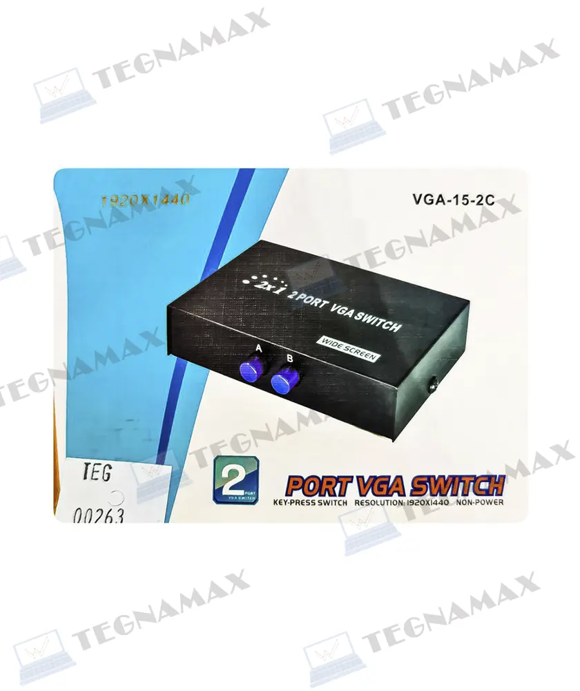 thumbnail image 2 of : PTC Premium VGA/SVGA 2-Port Data Switch - 1 Computer To 2... 2 of 12