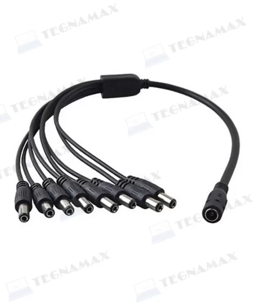 CABLE SPLITER DC CAMARAS CCTV DE 1-8 VIAS
