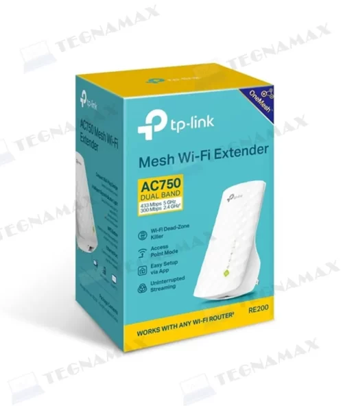 EXTENSOR DE RANGO TP-LINK RE200 AC750 DUAL BAND