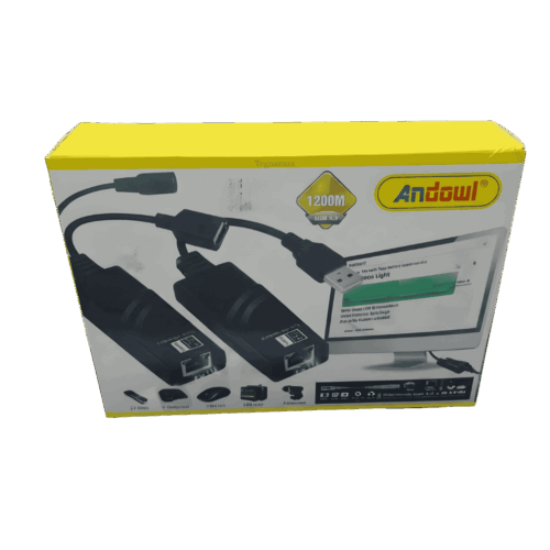 Adaptador USB 2.0 a LAN RJ45 Ethernet – Tarjeta de Red Externa Andowl para PC