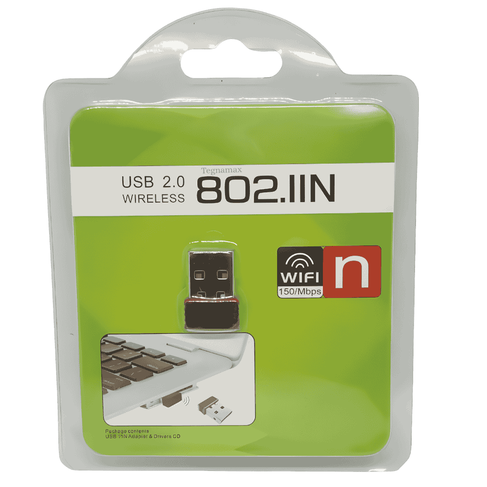adaptador wifi usb nano 150mbps para pc y laptop diseño compacto
