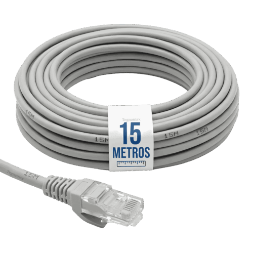 Cable de Red UTP Cat 6E 15 Metros – Patch Cord RJ45 Gigabit Ethernet 1000MHz