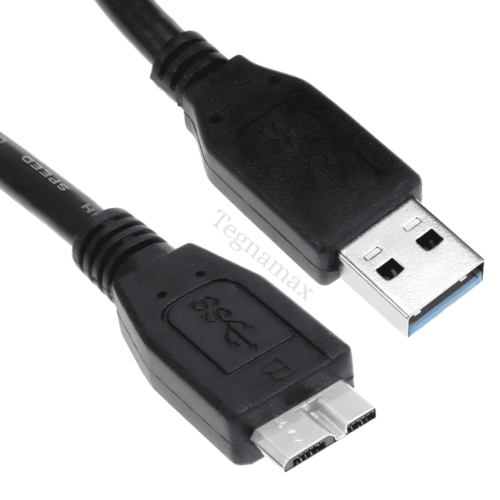 Cable USB 3.0 para Disco Duro Externo — A Micro-B, 1 m (Negro)