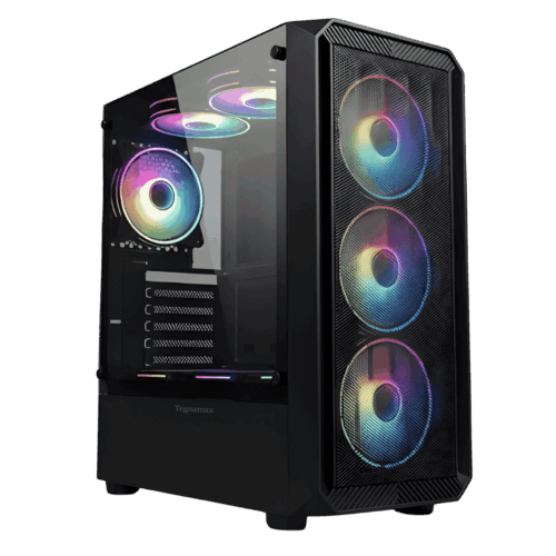 Case Gamer Armaggeddon Tritron Pro 100BK Vidrio Templado 4 Ventiladores ARGB