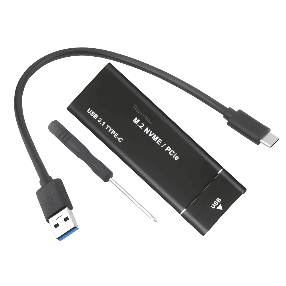 carcasa enclosure para disco m.2 nvme de 1 ranura conexion usb c