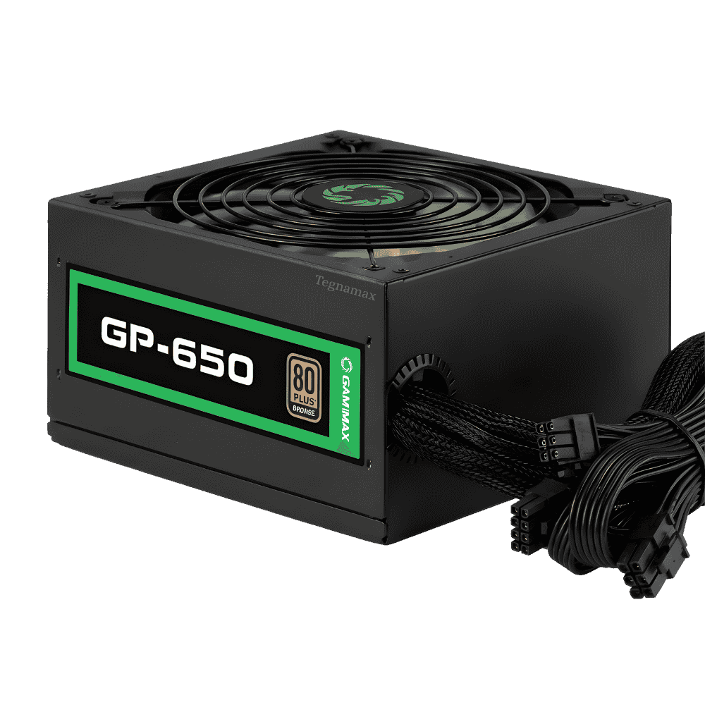 fuente de poder pc gamer gamemax gp-650w certificacion 80 plus bronze