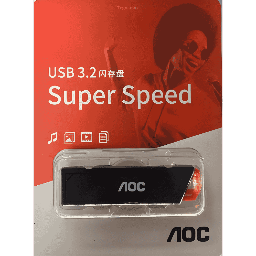 memoria flash usb aoc de 64gb interfaz 3.2 de alta velocidad