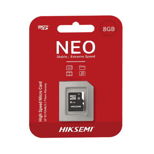 Memoria Micro SD Hiksemi 8GB Clase 10 – Con Adaptador SD (Serie NEO Home)