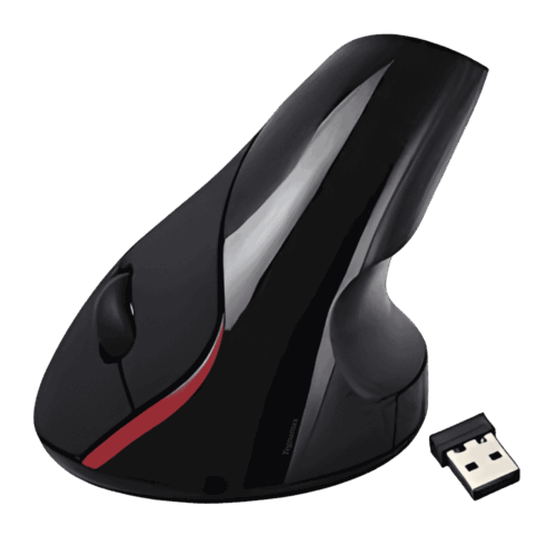 Mouse Vertical Inalámbrico Ergonómico Recargable (2.4GHz - Wireless)
