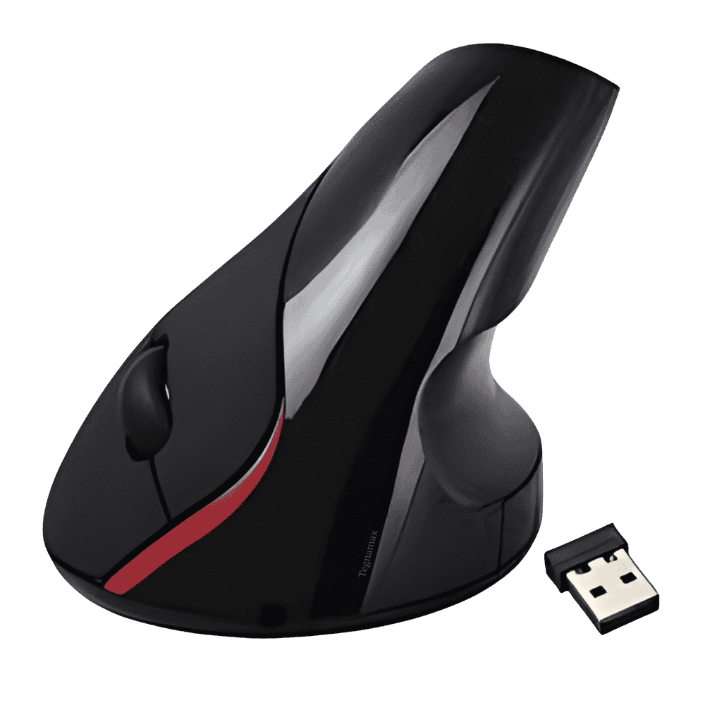 Mouse vertical inalambrico ergonomico recargable Tegnamax