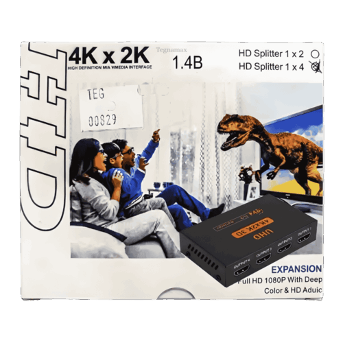 Splitter HDMI 1x4 – Duplicador de Señal 4 Puertos Full HD 1080p