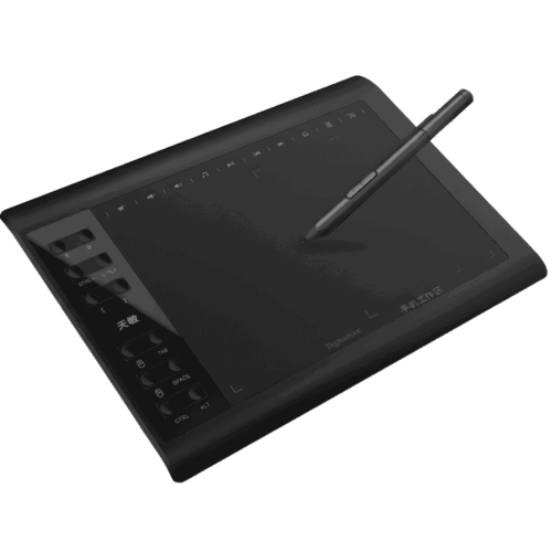 Tableta Gráfica Digital 10x6 Pulgadas USB Lápiz 22 Botones Android