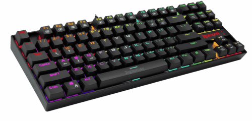 Teclado mecánico Redragon Kumara K552-RGB — Switch Rojo, retroiluminado RGB