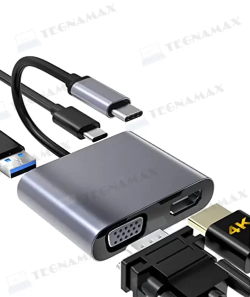 ADAPTADOR TIPO C A HDMI / VGA / USB Y TIPO C