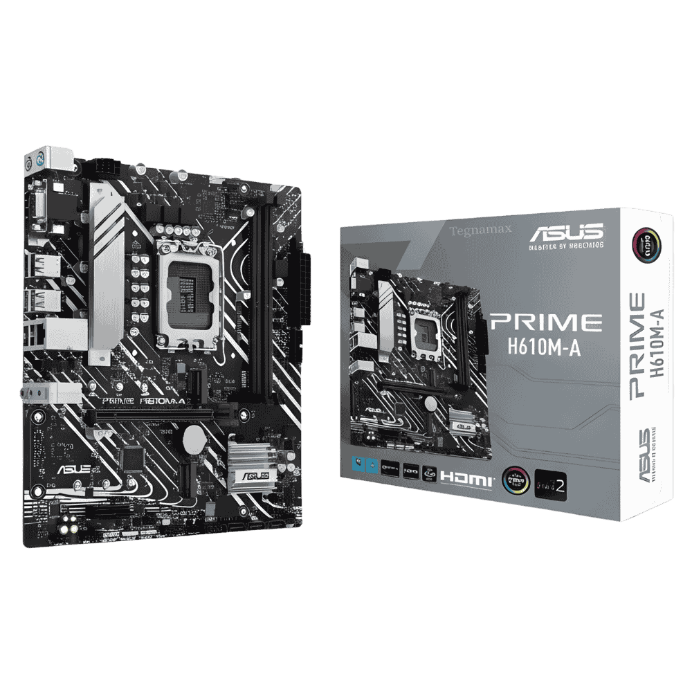 placa madre asus prime h610m-a socket 1700 soporte memoria ddr5