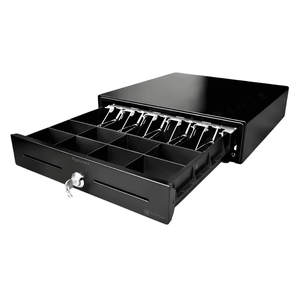 caja registradora 3nstar cd350 metálica negra para punto de venta