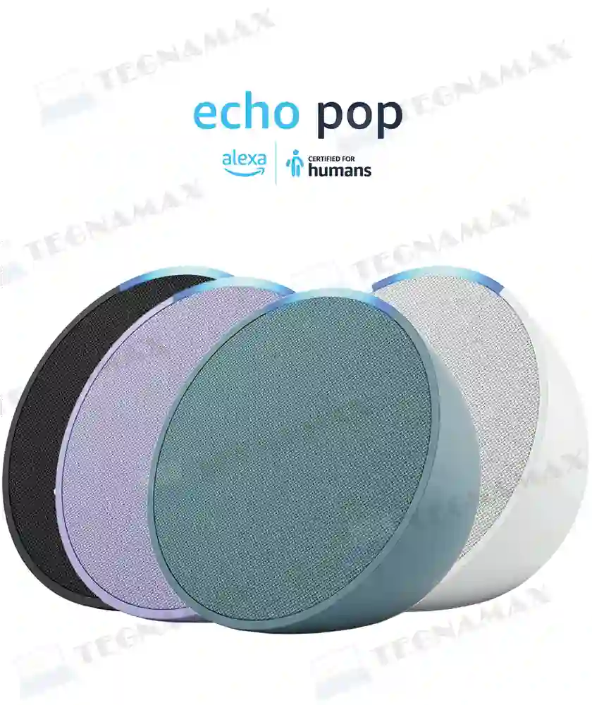 Combo Alexa Echo Pop (Morado) + 2 Focos inteligentes
