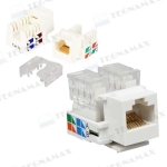 Jack RJ45 CAT5 red, vista frontal del producto