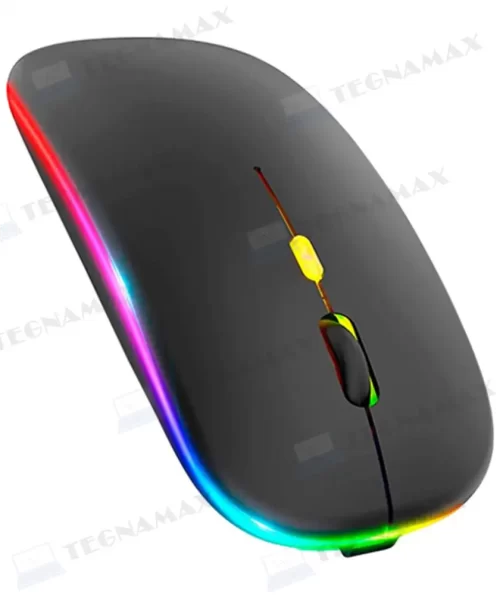 MOUSE INALAMBRICO RECARGABLE BLUETOOTH Y WIRELES ILUMINADO