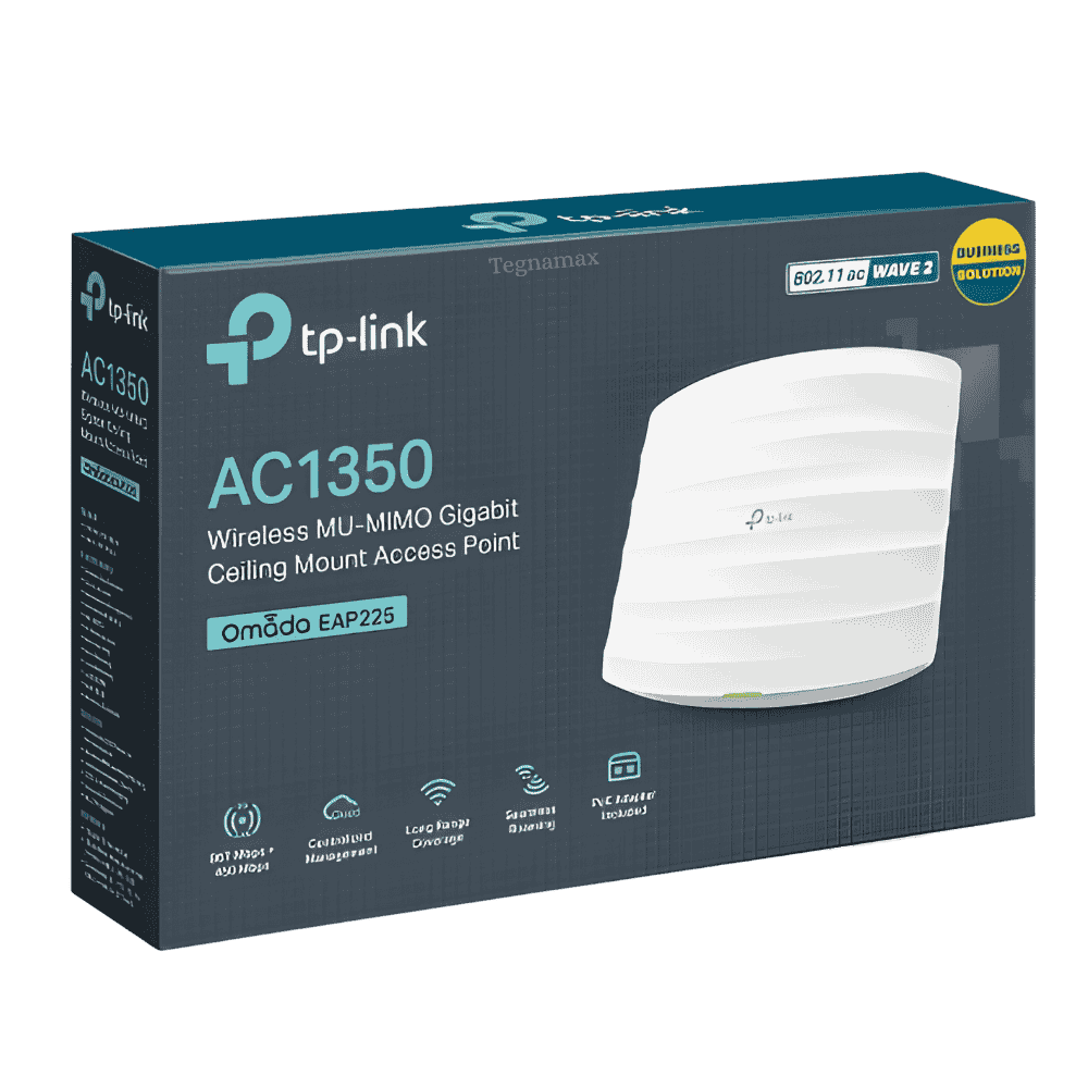 tp-link eap225 ac1350 access point wifi montaje techo vista frontal