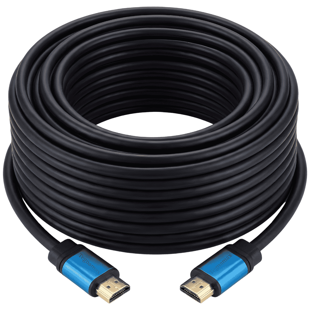 cable hdmi de 20 metros 4k enrollado para conexiones de larga distancia