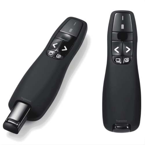 Puntero láser 115 inalámbrico — Presentador USB 2.4 GHz con receptor y batería AAA