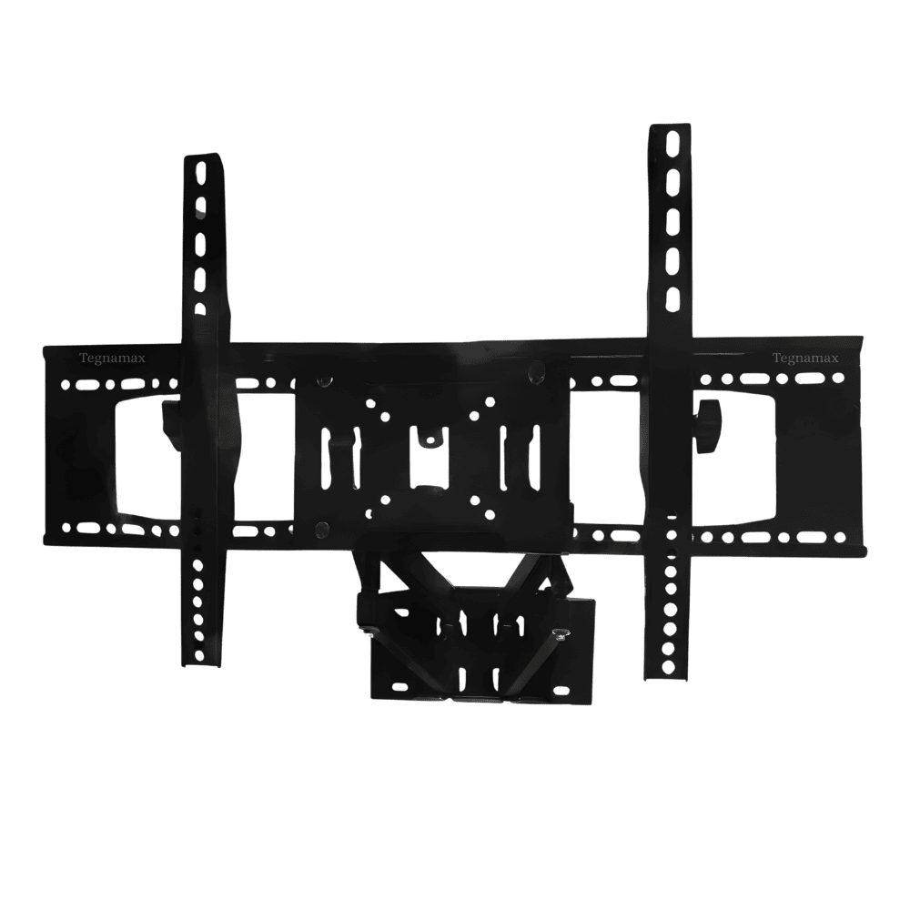 soporte de pared tipo brazo articulado extendido sosteniendo tv