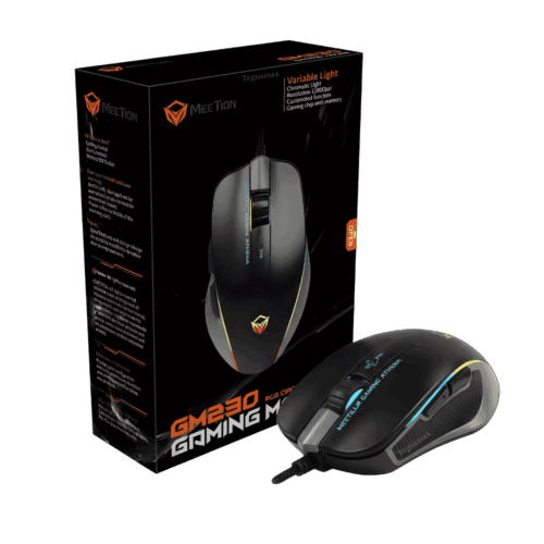 Mouse Gamer Meetion MT-GM23 RGB Negro (DPI Ajustable - USB)