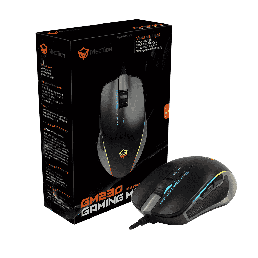 Mouse gamer Meetion MT-GM23 negro RGB Tegnamax