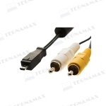 Cable mini-usb rca cámara, vista frontal del producto