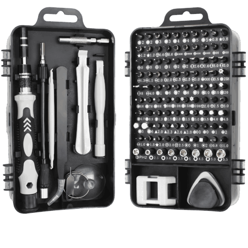 Kit de Herramientas de Precisión 115 en 1 – Set de Destornilladores Magnéticos para Celulares y PC