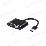 Adaptador USB HDMI VGA, vista frontal del producto