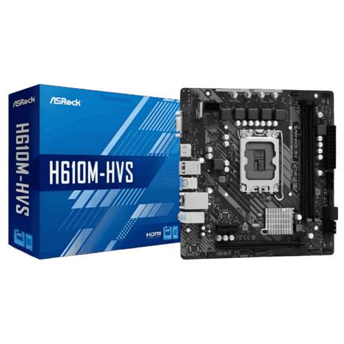 Mainboard ASRock H610M-HVS – LGA 1700 DDR4 HDMI VGA para Intel 12ª/13ª Gen