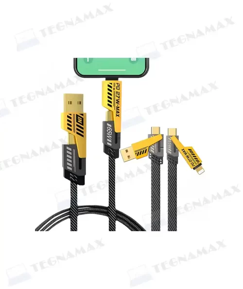 CABLE 4 EN 1/ USB Y TIPO C A TIPOC Y LIGHTNING