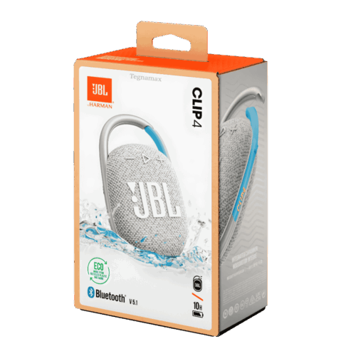 Parlante JBL Clip 4 Eco – Bluetooth 5.1 Portátil Resistente al Agua IP67