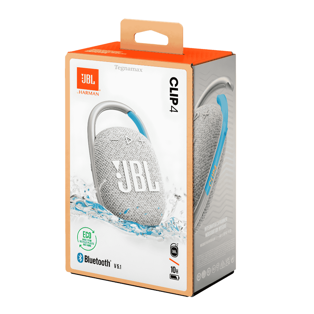 parlante jbl clip 4 eco resistente al agua con mosqueton integrado