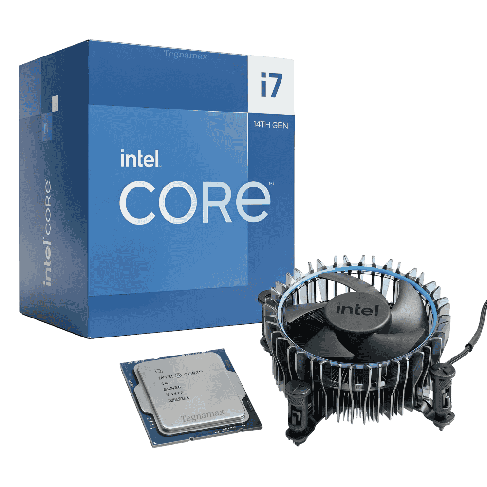 caja procesador intel core i7 14700 14va generacion con ventilador