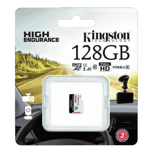 Memoria Micro SD 128GB High Endurance – Para Cámaras de Seguridad y Dashcams (Grabación 24/7)