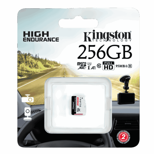 Memoria Micro SD 256GB High Endurance – Para Videovigilancia y Dashcams (Grabación 24/7)