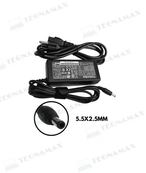 CARGADOR DE TOSHIBA PUNTA NEGRA / 19V/4.74A/ 90W / 5.5 * 2.5 mm