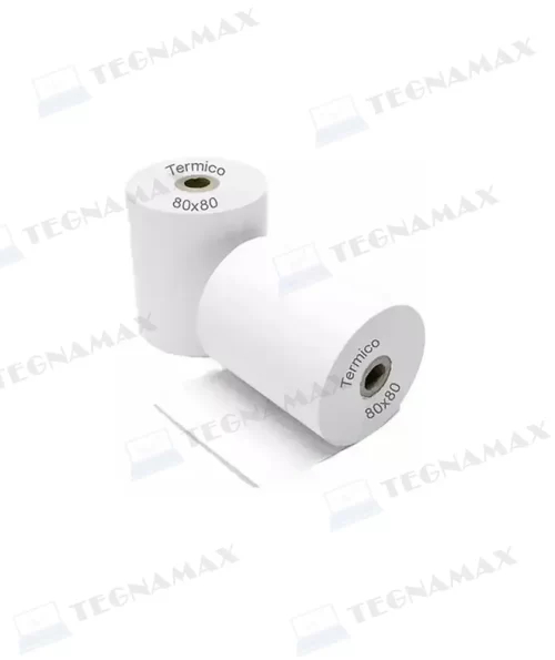 Rollo de Papel Térmico 80mm x 80m – Para Impresoras de Punto de Venta POS