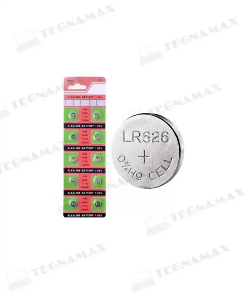 Pila AG4 / 626A / 377A / CX66W 1.55V – Pila de Botón para Relojes y Calculadoras