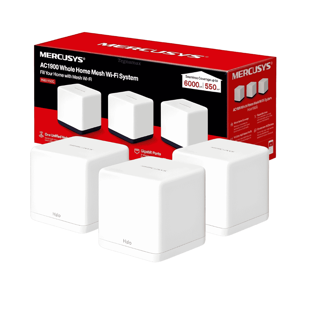 mercusys halo h30g 3 pack mesh ac1300 con puertos gigabit