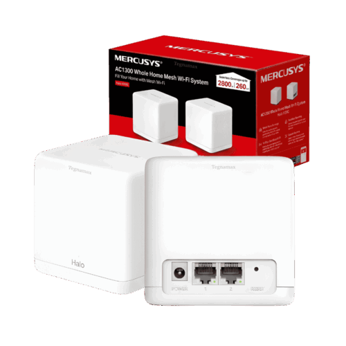 Sistema WiFi Mesh Mercusys Halo H30G AC1300 Dual Band 2-Pack
