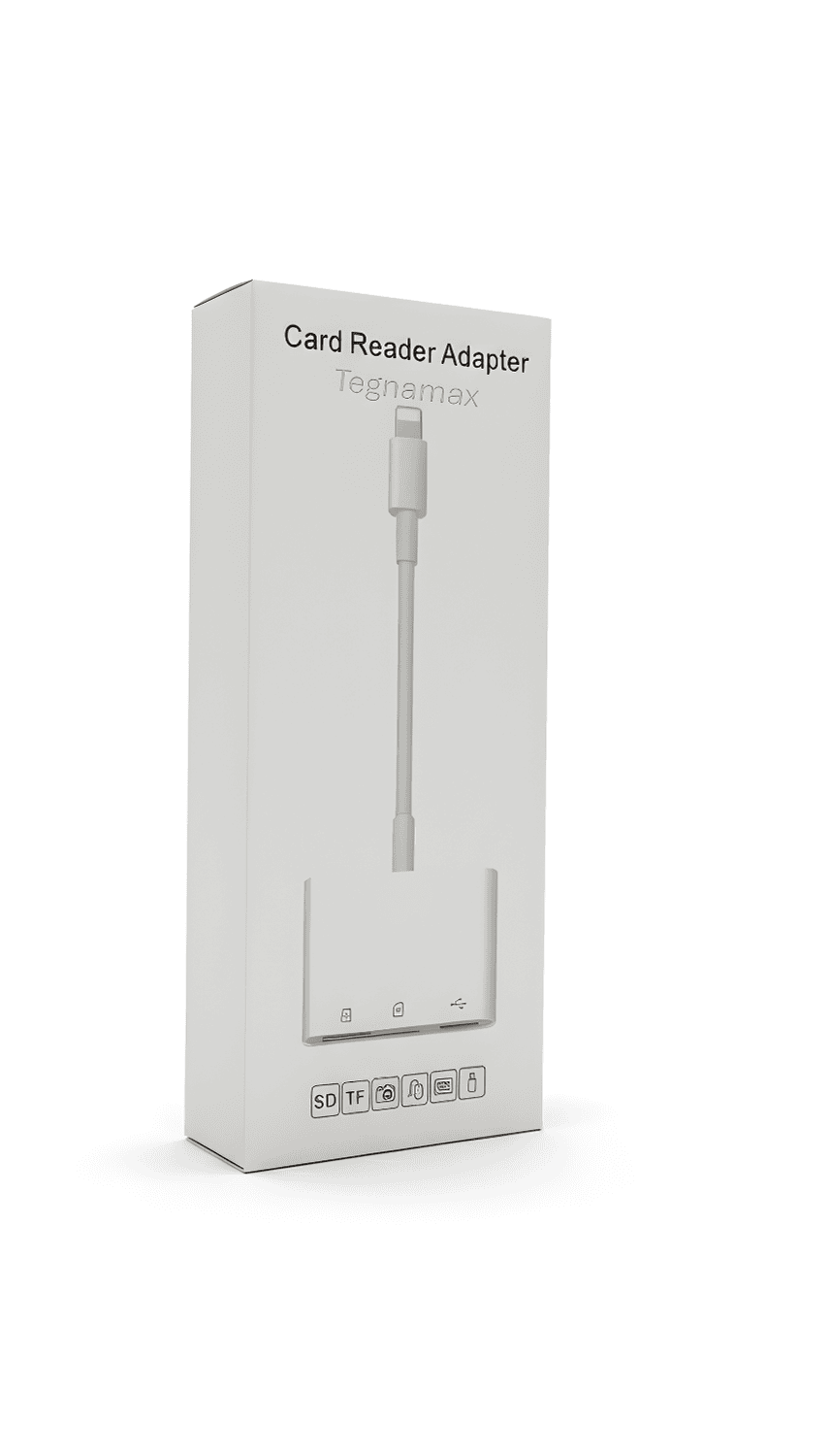 adaptador lightning lector 3 en 1 sd microsd y usb para iphone ipad