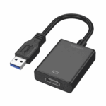 adaptador usb a hdmi 1080p negro