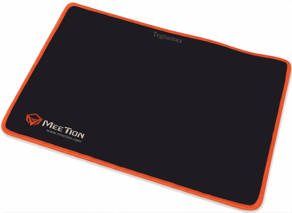 Mousepad Meetion 29 x 25 cm Negro con Borde Rojo